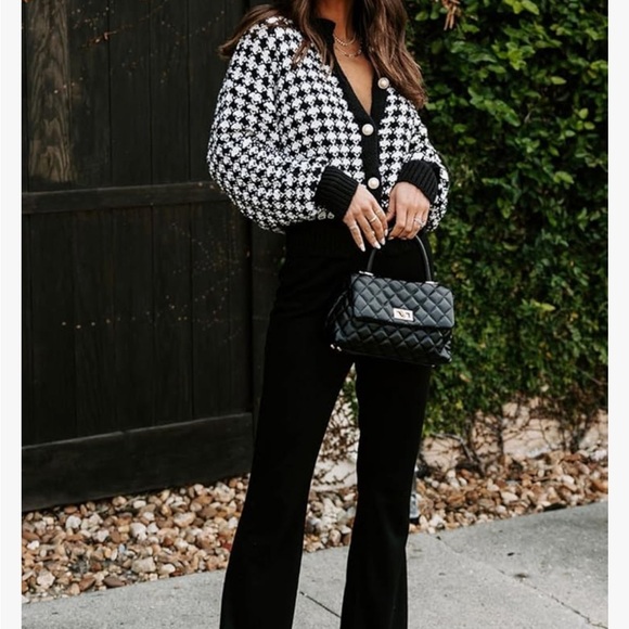 Plus size plaid knit cardigan sweater size 2xl - Picture 6 of 7